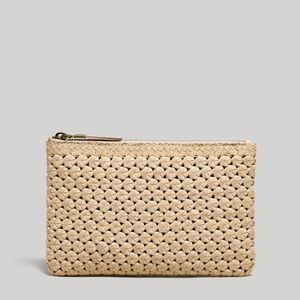 Madewell  leather Pouch  clutch crochet edition Os Madewell
